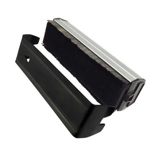 Brosse antistatique fibre de carbone et velours