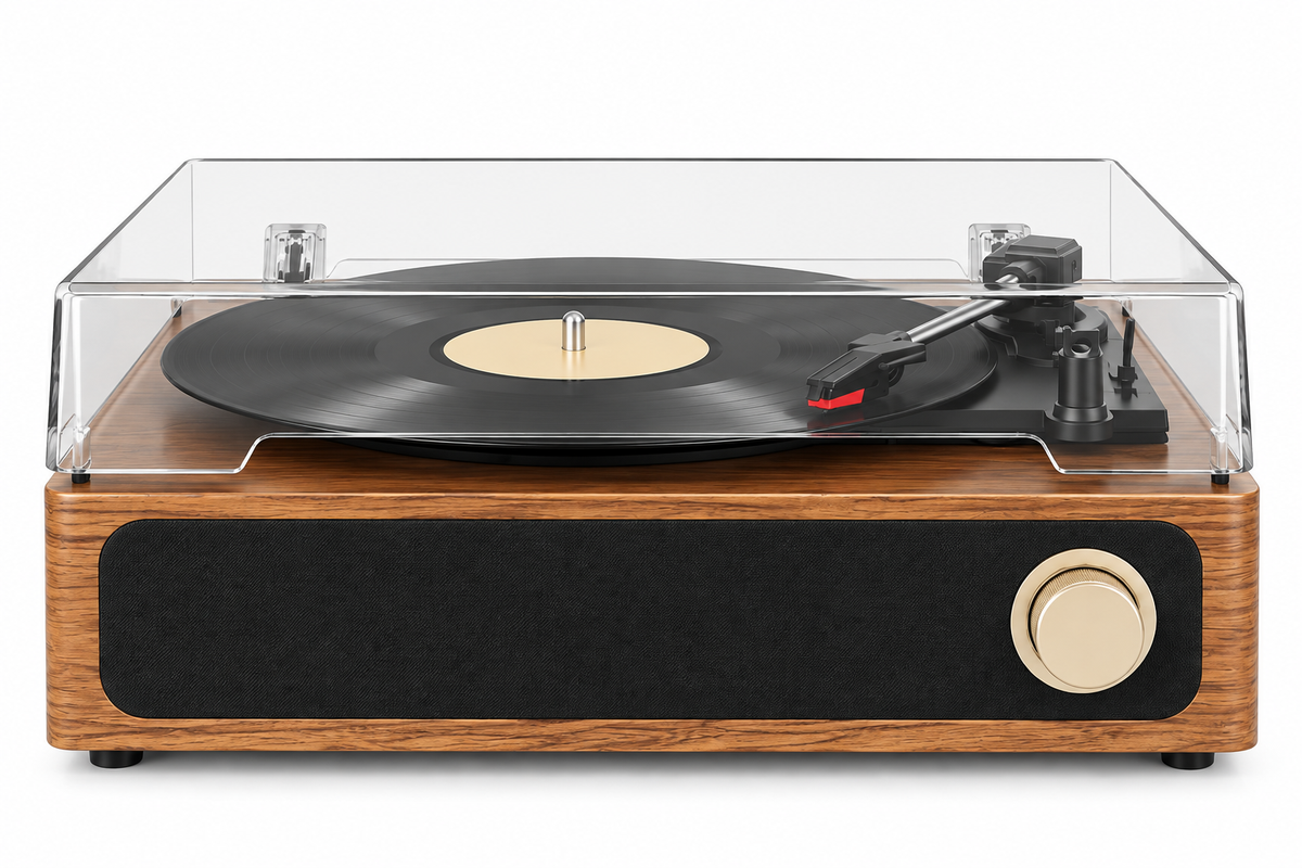MAIO A4 – Platine vinyle à courroie avec haut-parleur intégré, 3 vitesses